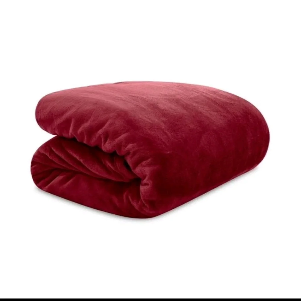 Ralph Lauren Red MicrominkQueen Blanket